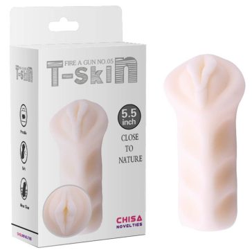 Chisa Fire A Gun No.05, masturbator t-skin, 12, 5 cm, alb